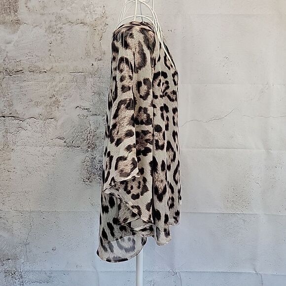 I.N.C. Leopard Print V-Neck Women's Top Size 14 - Picture 6 of 11